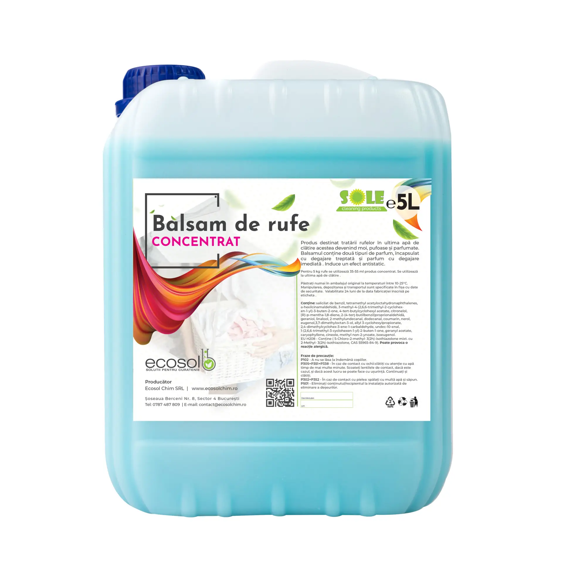 Detergenti si solutii curatare - Balsam de Rufe Concentrat