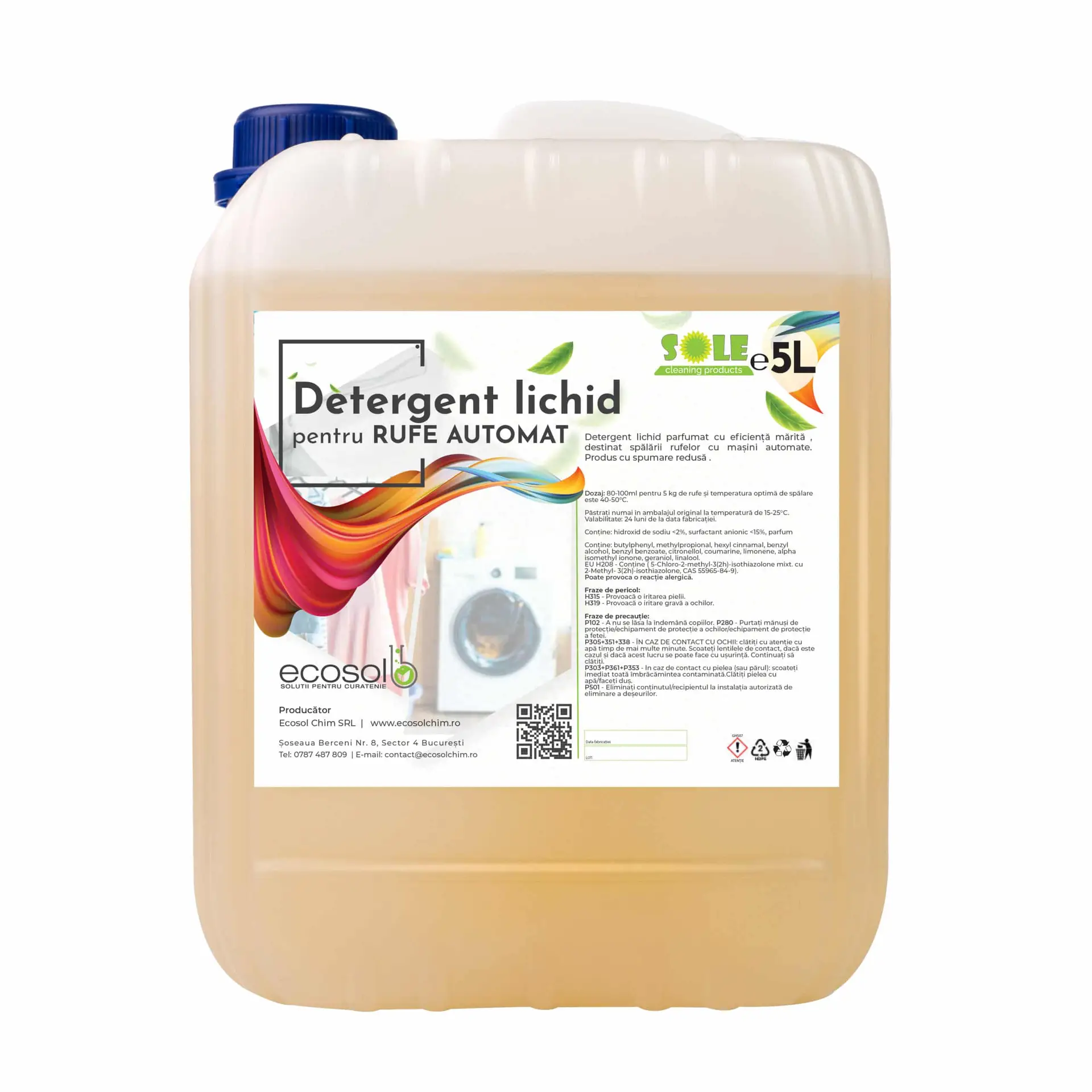 Detergenti si solutii curatare - Detergent Rufe lichid Automat 5l