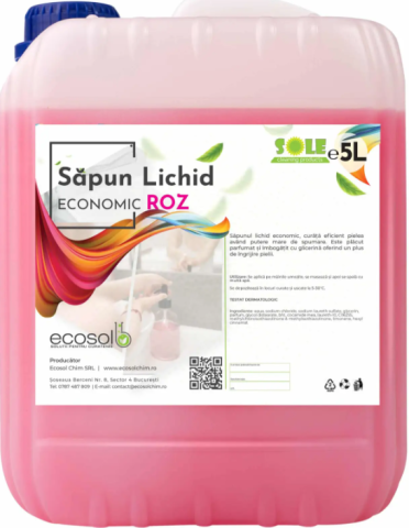 Ingrijire personala si cosmetice - SAPUN LICHID ROZ ECONOMIC CANISTRA 5 L