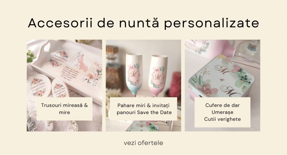 Accesorii personalizate nuntă