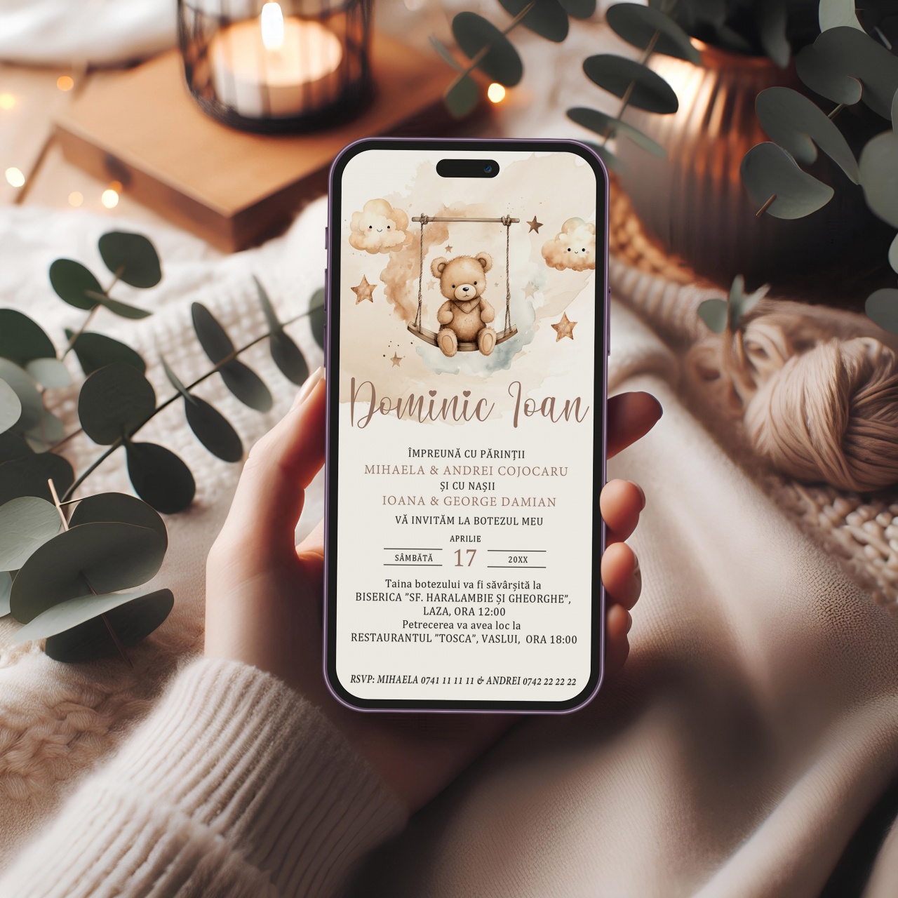 Invitatie digitala botez Ursulet in Leagan [1]