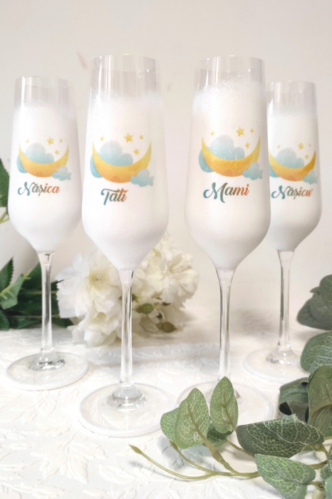 pahare personalizate botez luna printre nori [3]