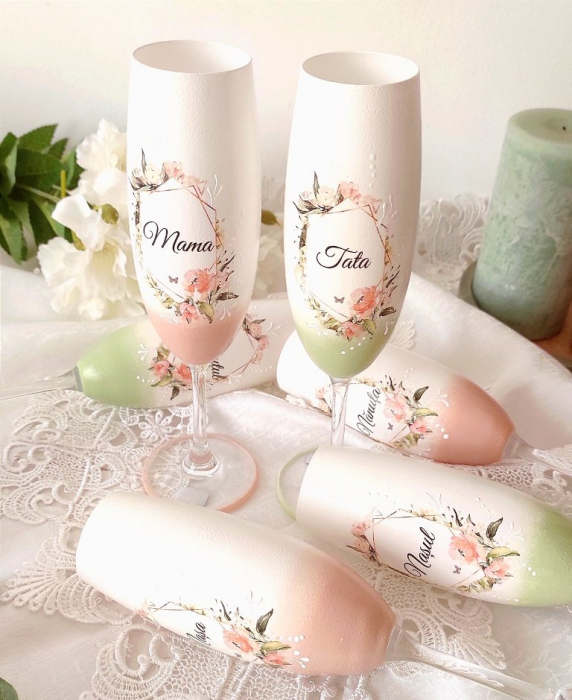 Pahare botez fetita- somon/oliv [1]