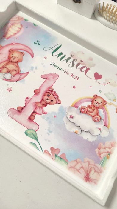 Set tava mot 3 Pink Little Bears [4]