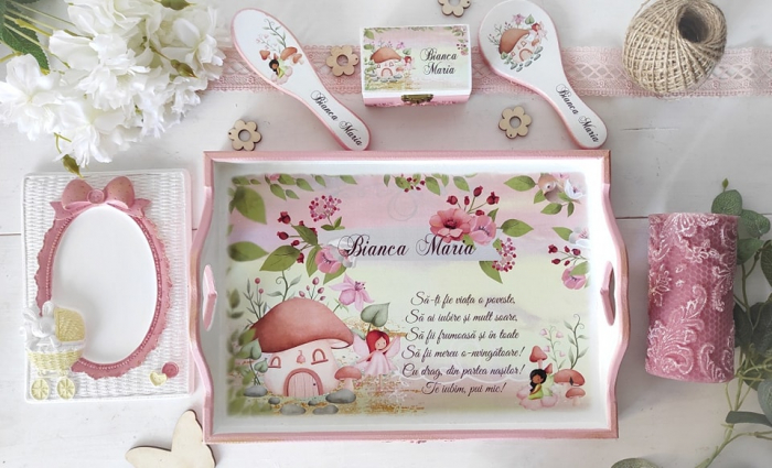 Tava de mot personalizata - ”Fairy in the woods” [1]