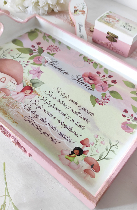 Tava de mot personalizata - ”Fairy in the woods” [5]
