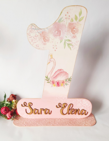 cifra aniversara 1 personalizata cu nume