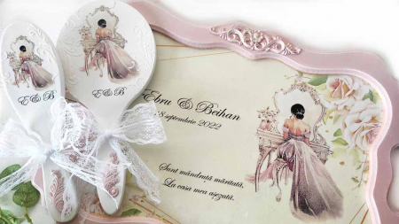 Set tavă mireasă cu accesorii- Supreme [3]