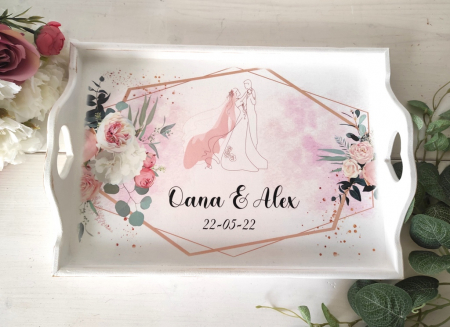 Set tavă mireasă - Pink elegant [1]