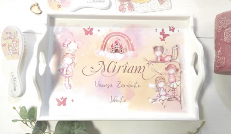 Tăvițe pentru fetițe - Set tava mot fetițe - Miriam