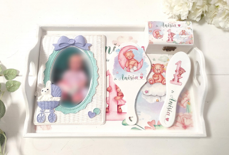 Set tava mot 3 Pink Little Bears [1]