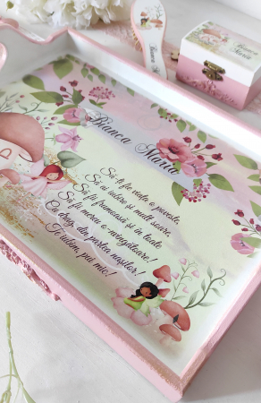 Tava de mot personalizata - ”Fairy in the woods” [4]