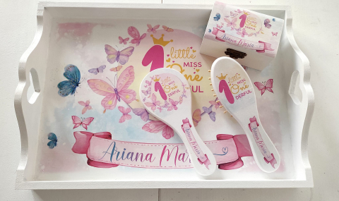 Tăvițe pentru fetițe - Tava mot fetite Little Sweet Onederful