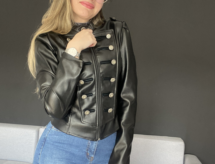 Geaca imitatie de piele [2]