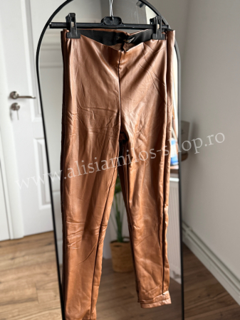 Pantaloni/Colanti - Colanți piele ecologică