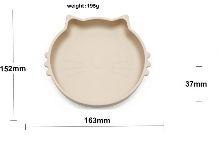 Set de hranire pentru bebelusi si copii, 6 piese, din silicon, fara BPA [6]