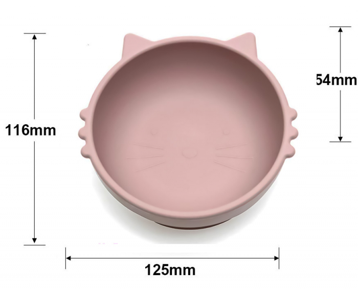 Set de hranire pentru bebelusi si copii, 6 piese, din silicon, fara BPA [5]