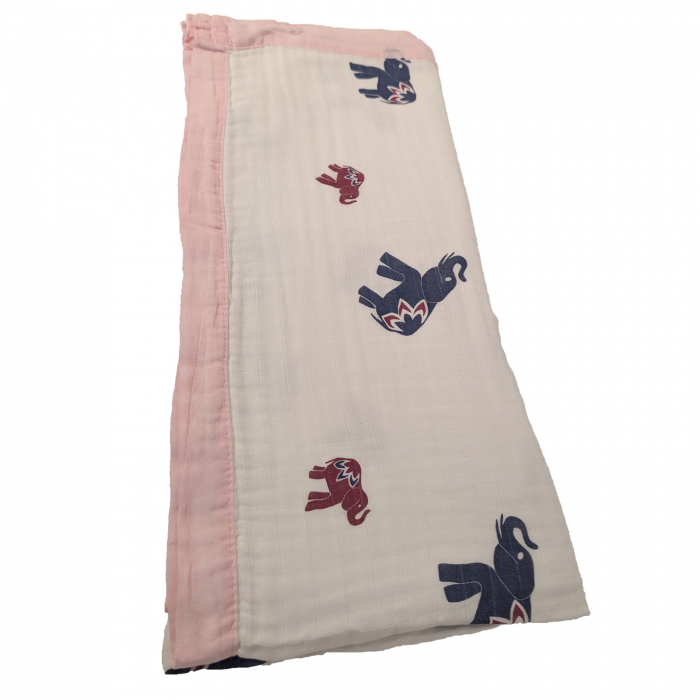 Set de hranire pentru bebelusi si copii, 6 piese, din silicon, fara BPA+Paturica pentru Bebe, Muselina multi strat, 110x110 cm, din Bumbac, 0-5 Ani, Model Animale [7]