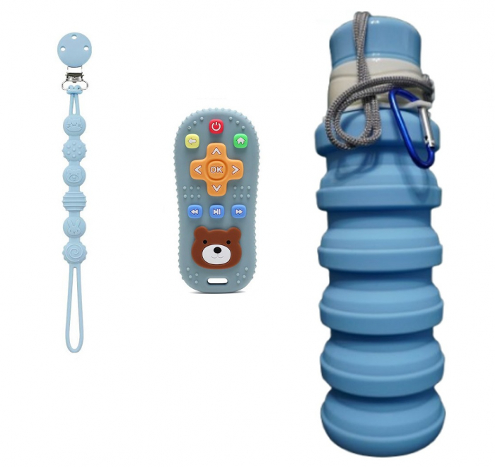 Set pentru bebelusi, 3 piese, din silicon, fara BPA [7]