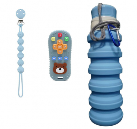 Set pentru bebelusi, 3 piese, din silicon, fara BPA [6]