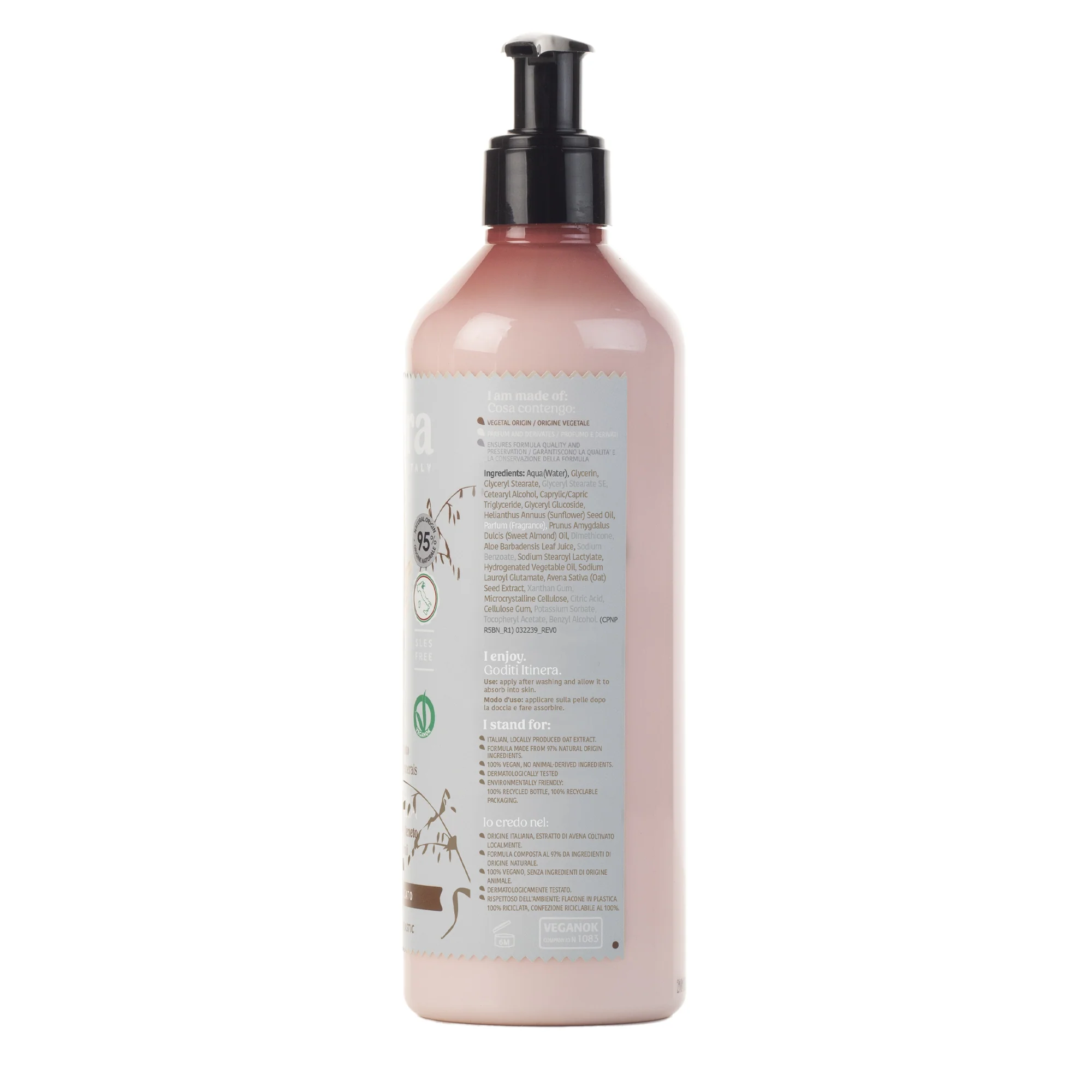Cremă de corp calmantă cu extract de paie de ovăz din Veneto, 370 ml [3]
