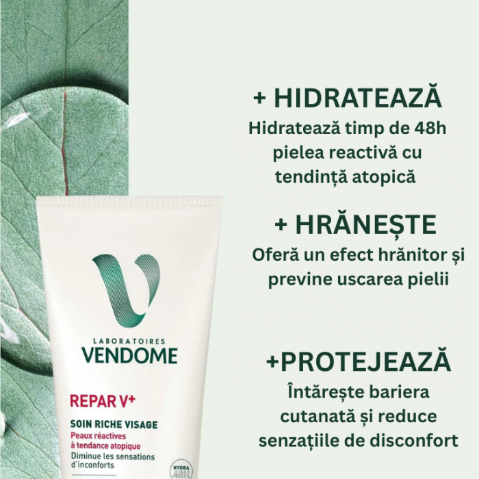 Cremă nutritivă pentru față Repar V+, 50 ml [2]