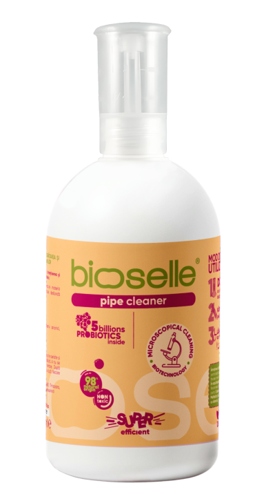 Gel cu probiotice pentru curățarea și întreținerea țevilor și sifoanelor, Bioselle, 500 ml [1]