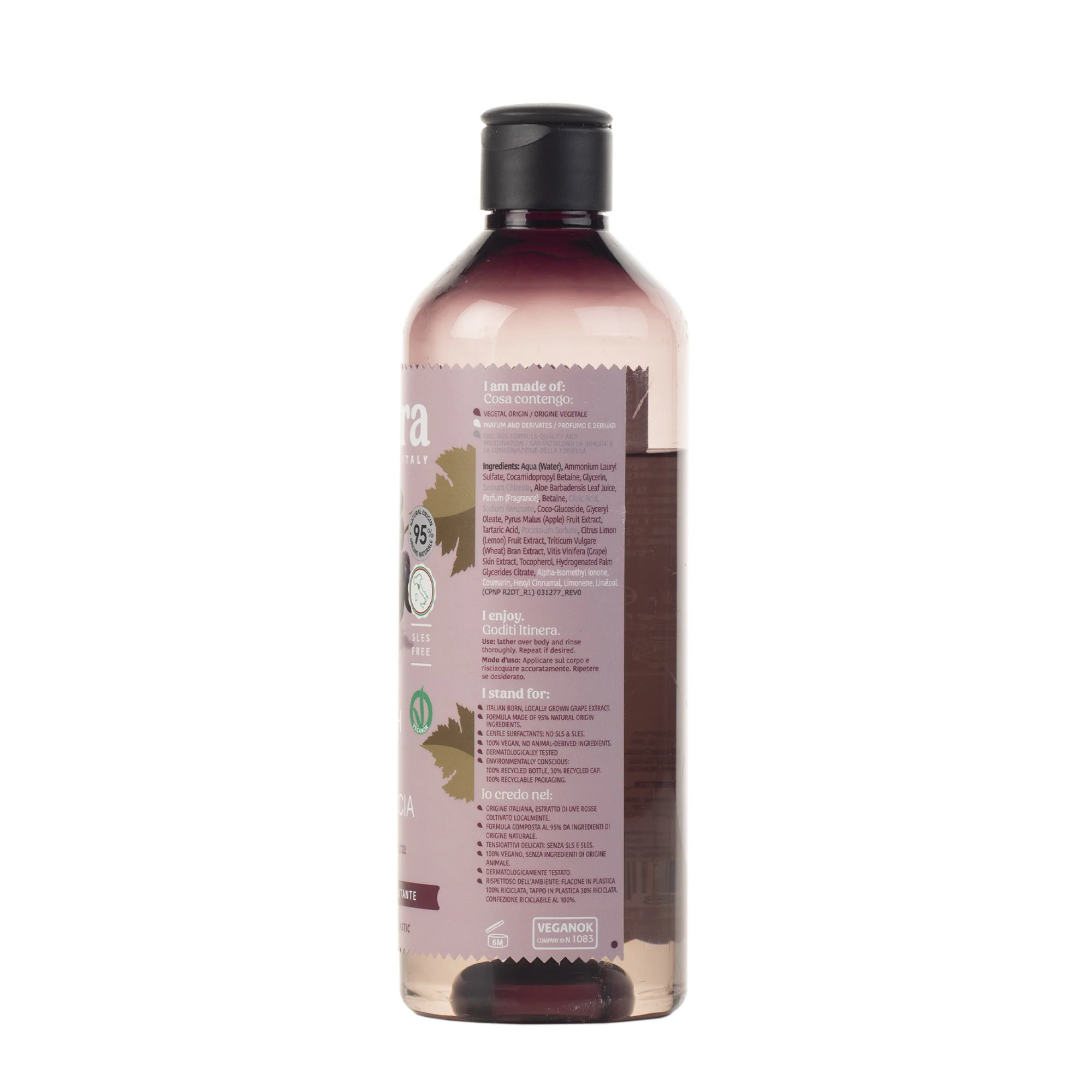 Gel de duș catifelant cu extract de struguri roșii din Toscana, 370 ml [2]