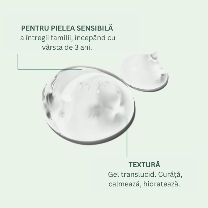 Gel de duș hidratant fără parfum Calm V+, 750 ml [3]