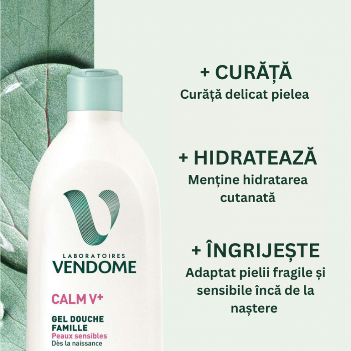 Gel de duș pentru întreaga familie Calm V+, 400 ml [2]