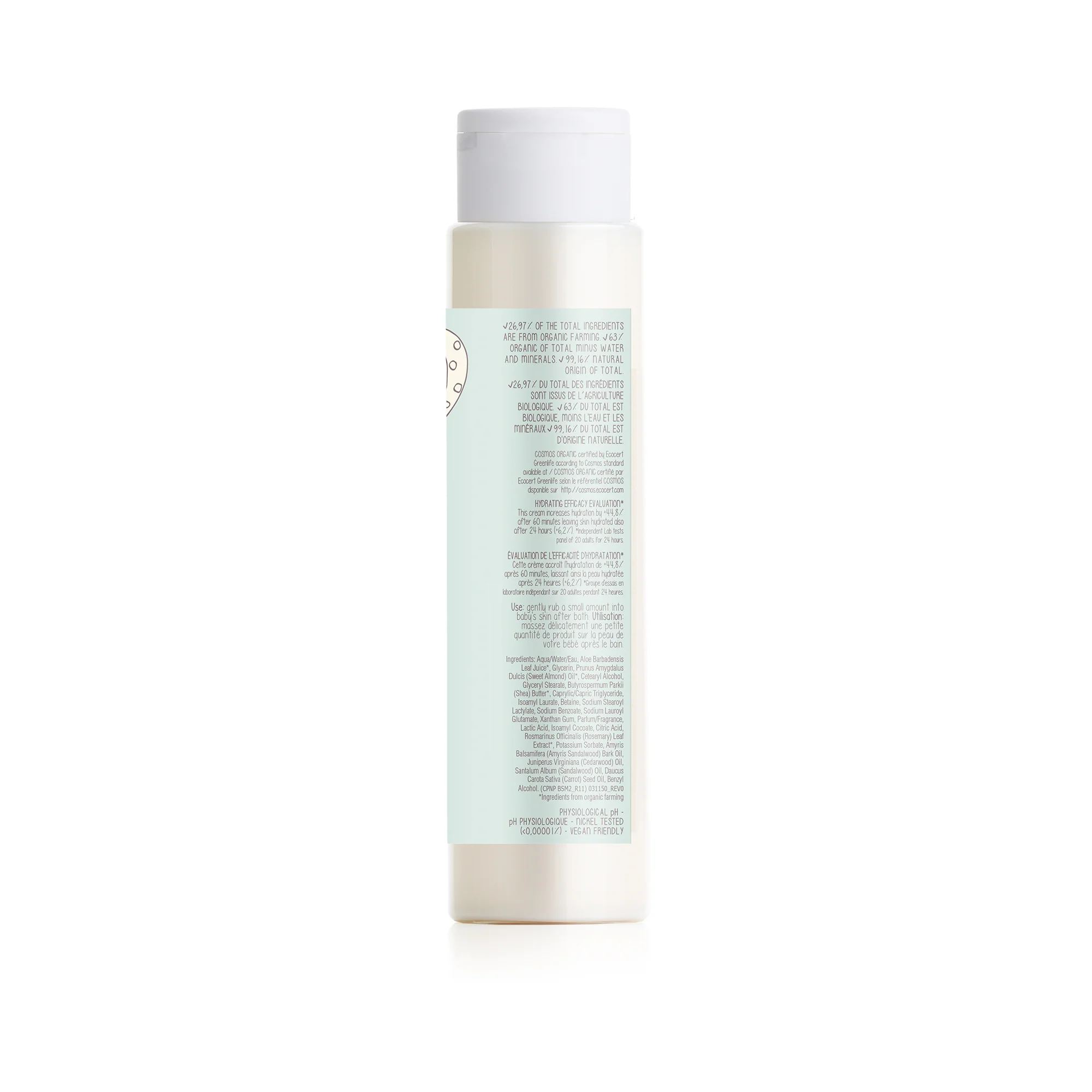 Loțiune hrănitoare de corp certificată organic pentru copii 0+ luni, 100 ml [3]