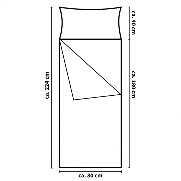 Sac de dormit antiacarieni 85 x 224 cm [3]