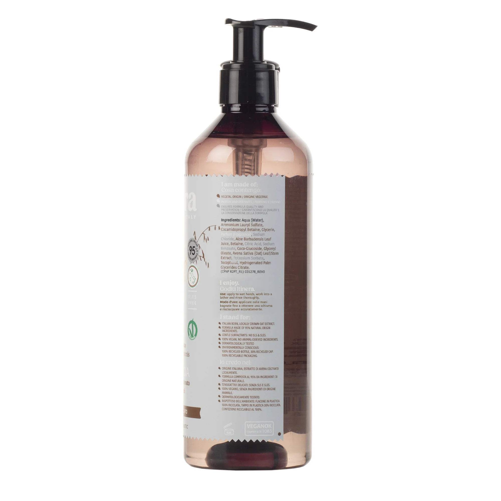 Săpun lichid calmant cu extract de paie de ovăz din Veneto, 370 ml [3]