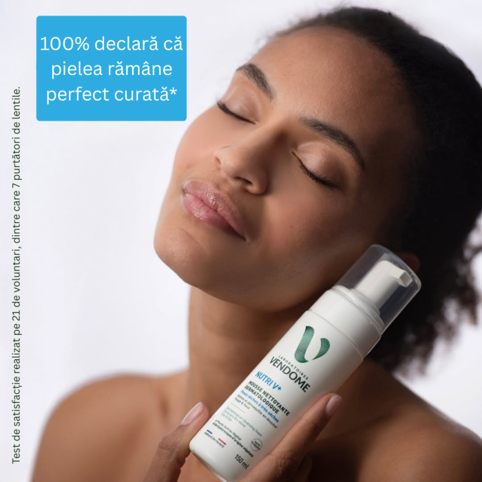 Spumă de curățare dermatologică pentru față Nutri V+, 150 ml [4]