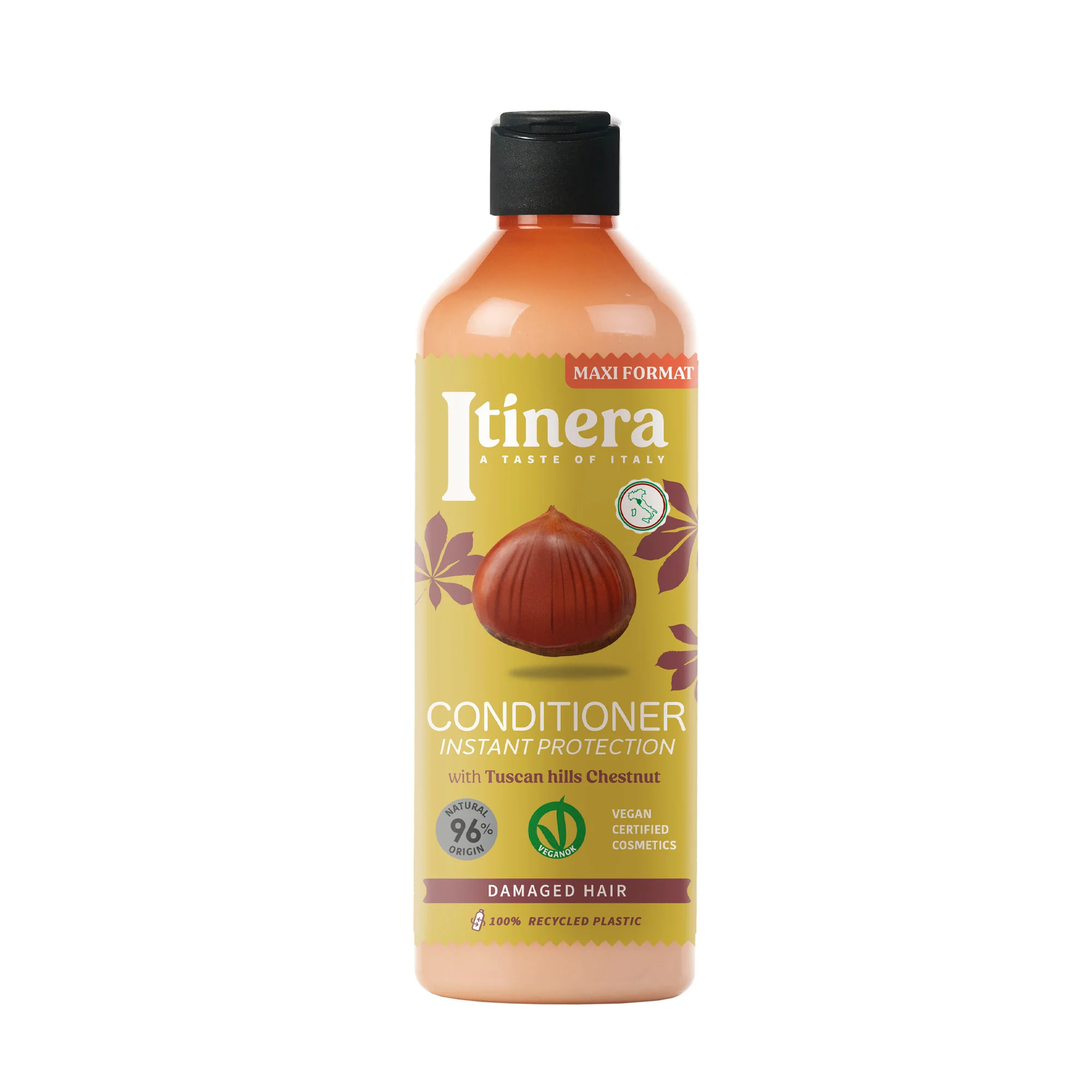Solutii organice de ingrijire - Balsam cu protecție instantanee, cu extract de castan din dealurile Toscanei, 370 ml