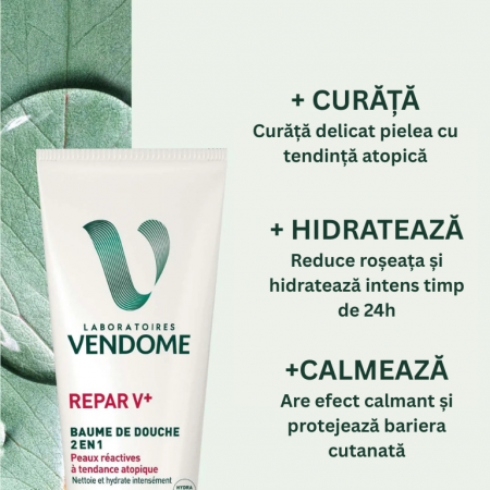 Balsam de duș pentru corp 2 în 1 Repar V+, 250 ml [1]