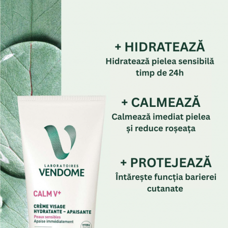 Cremă de față hidratantă și calmantă Calm V+, 50 ml [1]