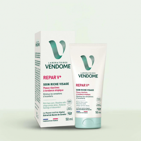 Solutii organice de ingrijire - Cremă nutritivă pentru față Repar V+, 50 ml