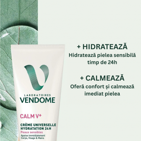 Cremă universală hidratantă 24H, Calm V+, 250 ml [1]