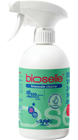 Curatenie cu probiotice - Detergent anticalcar cu probiotice pentru obiecte sanitare, Bioselle, 500 ml