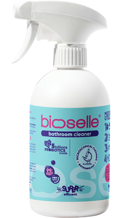 Curatenie cu probiotice - Detergent cu probiotice pentru obiecte sanitare, Bioselle, 500 ml