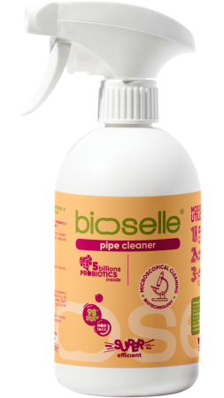 Curatenie cu probiotice - Gel cu probiotice pentru curățarea și întreținerea țevilor și sifoanelor, Bioselle, 500 ml