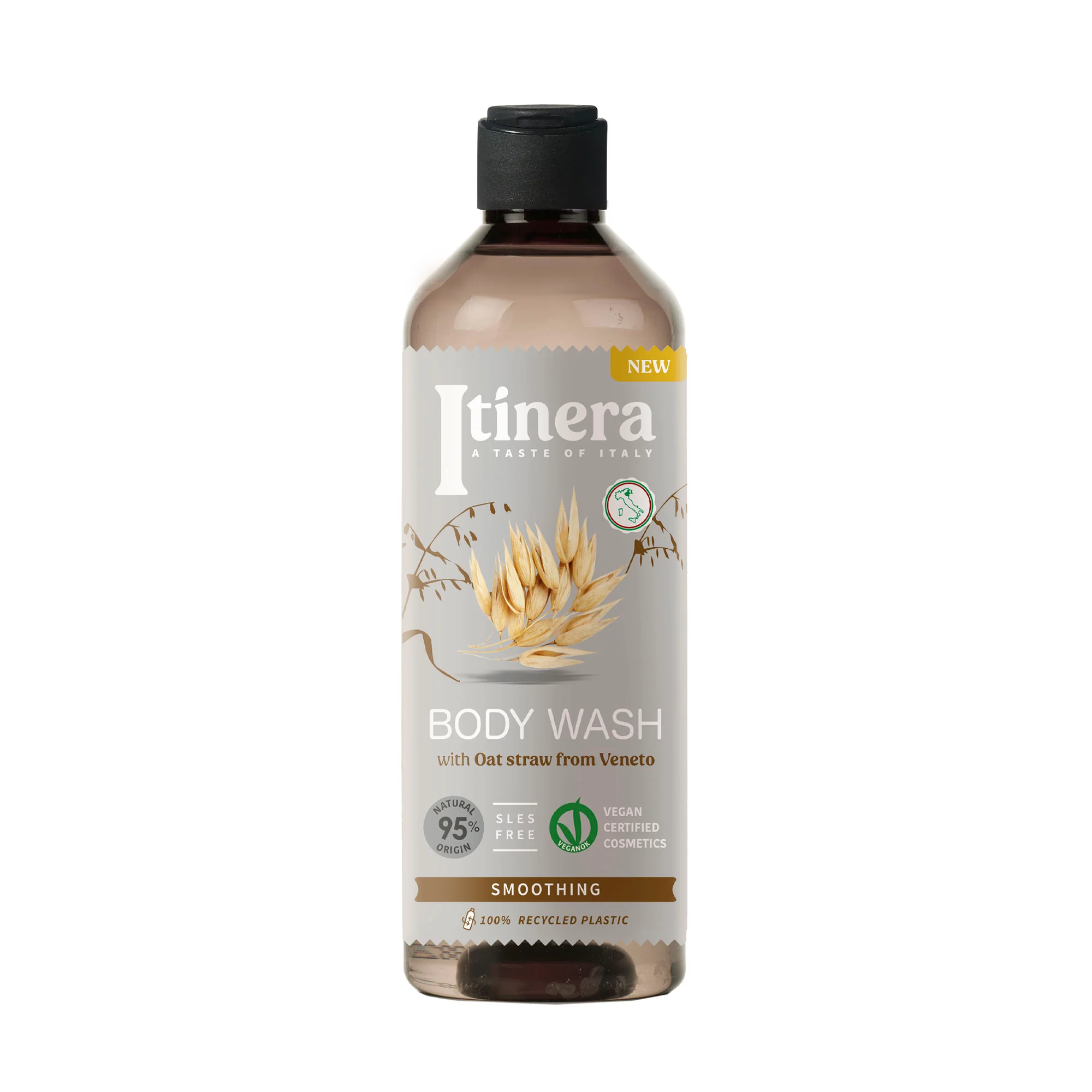 Solutii organice de ingrijire - Gel de duș calmant cu extract de paie de ovăz din Veneto, 370 ml