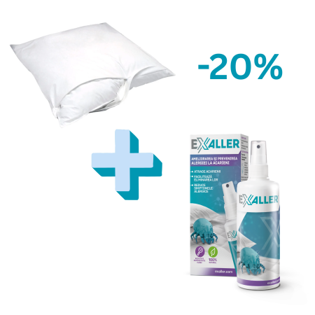 Toate Produsele - Husă de pernă antiacarieni 50x70 + Spray natural antiacarieni