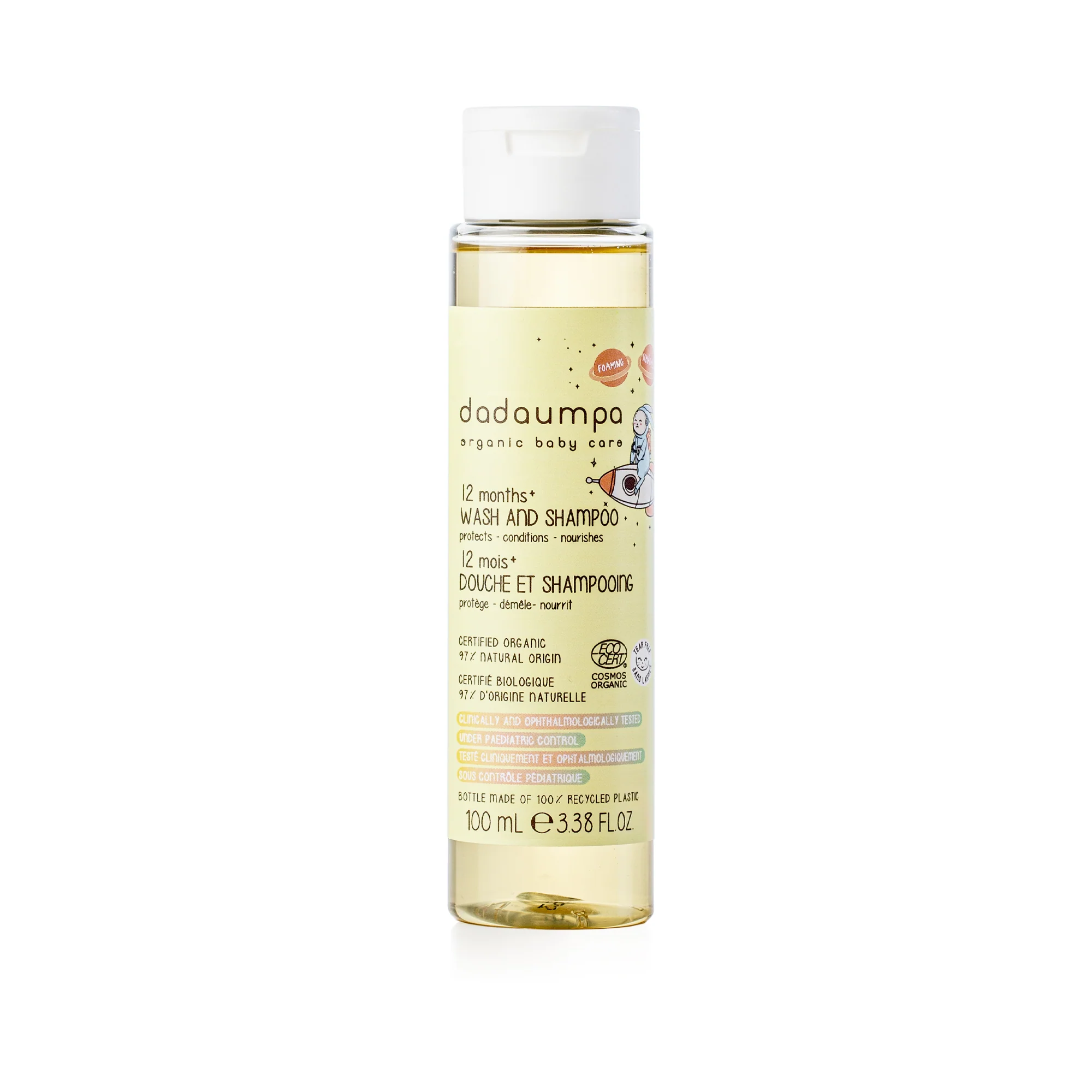 Dadaumpa - Șampon și gel de duș organic pentru copii 12 luni+ , 100 ml