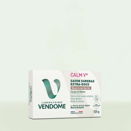Piele sensibilă - Săpun extra-blând, hrănitor cu unt de shea Calm V+, 125 g