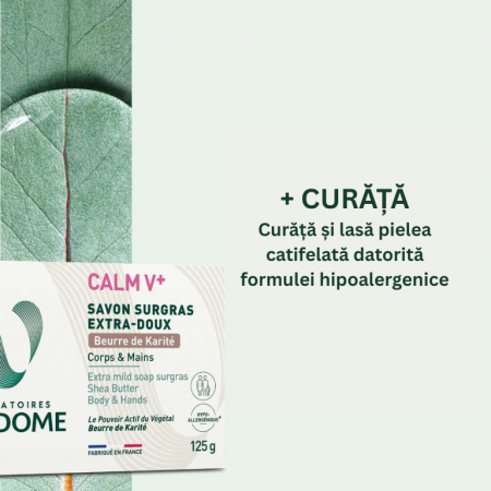 Săpun extra-blând, hrănitor cu unt de shea Calm V+, 125 g [1]