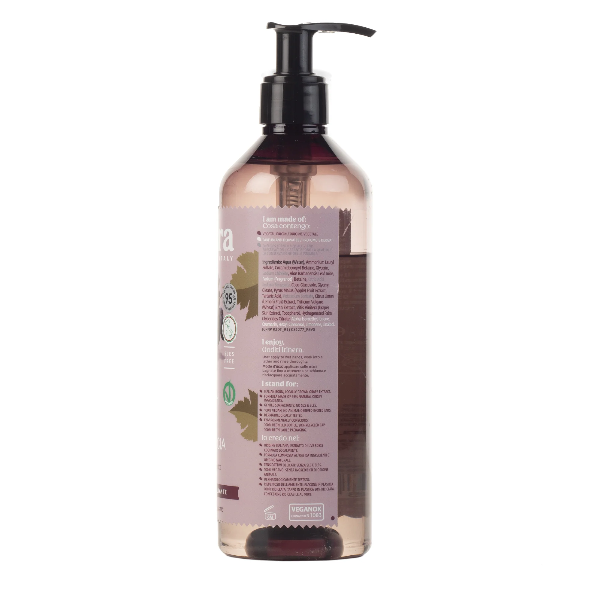 Săpun lichid catifelant cu extract de struguri roșii din Toscana, 370 ml [2]