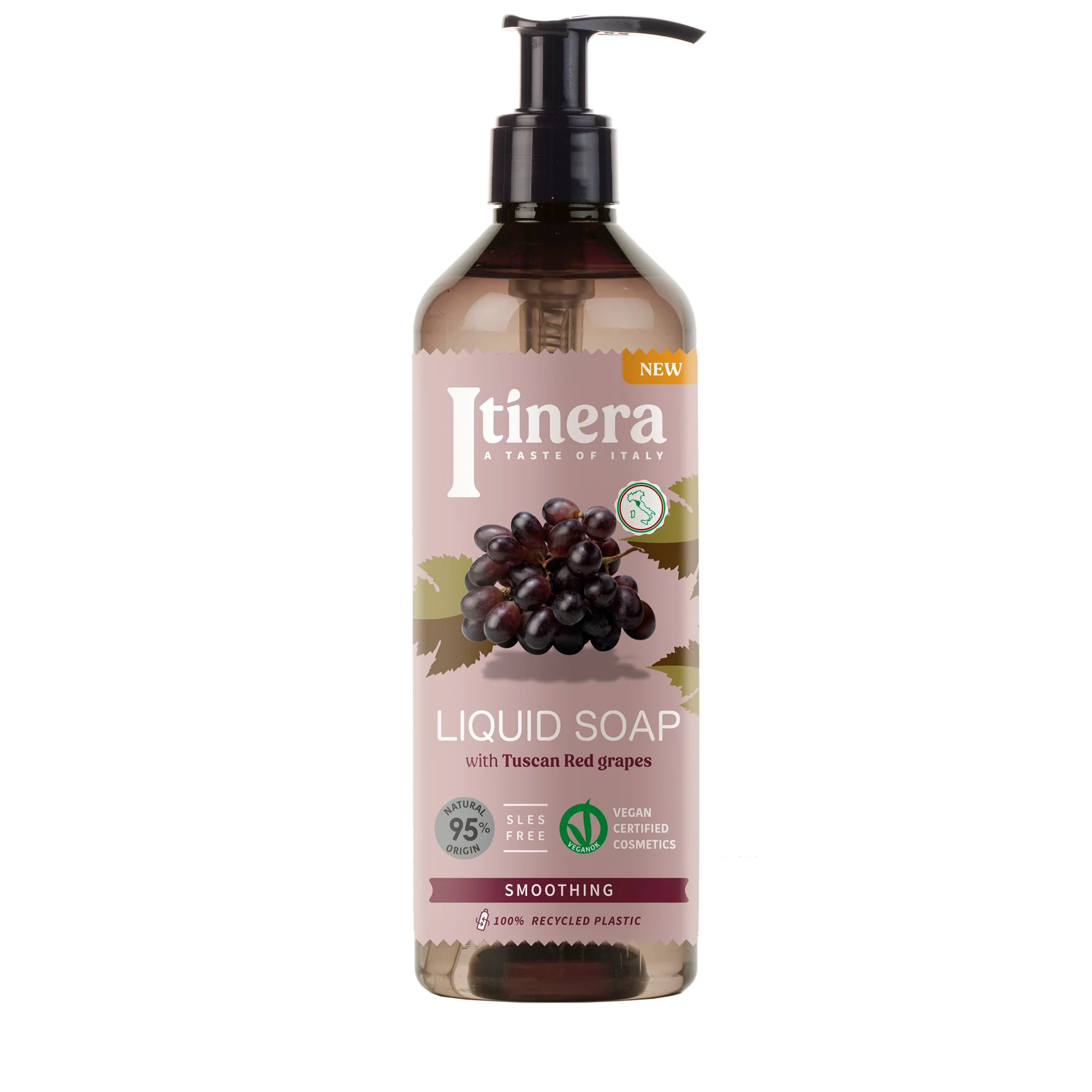 Solutii organice de ingrijire - Săpun lichid catifelant cu extract de struguri roșii din Toscana, 370 ml