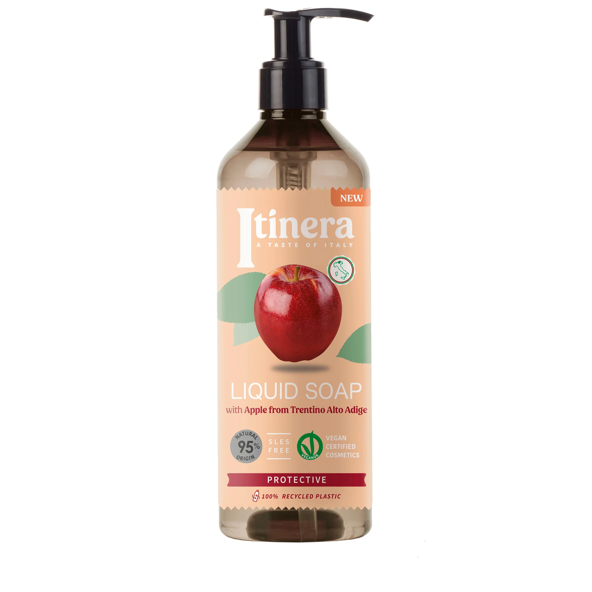 Solutii organice de ingrijire - Săpun lichid emolient cu extract de măr din Trentino, 370 ml